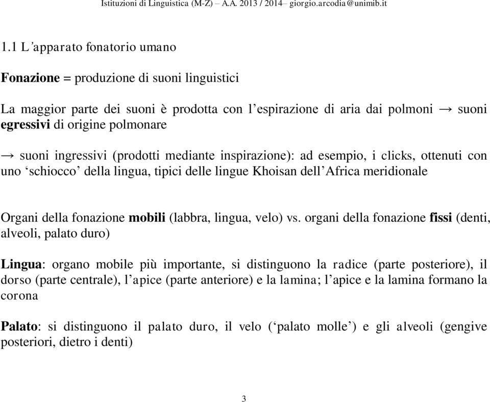 mobili (labbra, lingua, velo) vs.