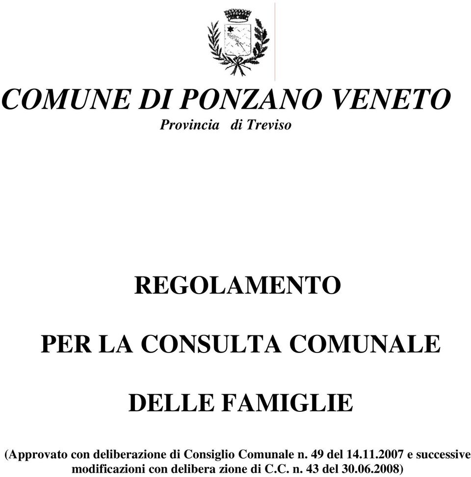 deliberazione di Consiglio Comunale n. 49 del 14.11.