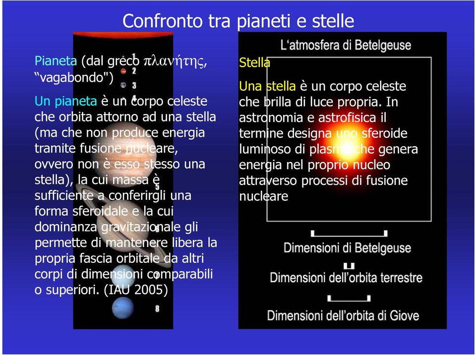 permette di mantenere libera la propria fascia orbitale da altri corpi di dimensioni comparabili o superiori.