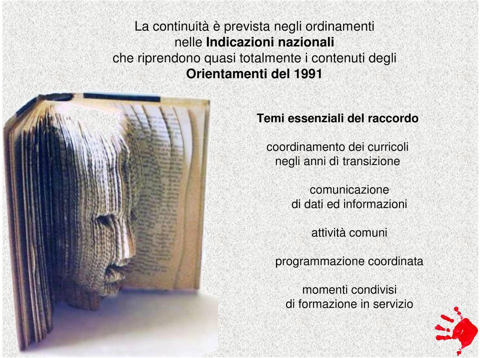 coordinamento dei curricoli negli anni dì transizione comunicazione di dati ed