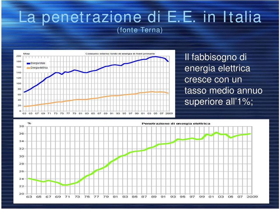 fabbisogno di energia elettrica