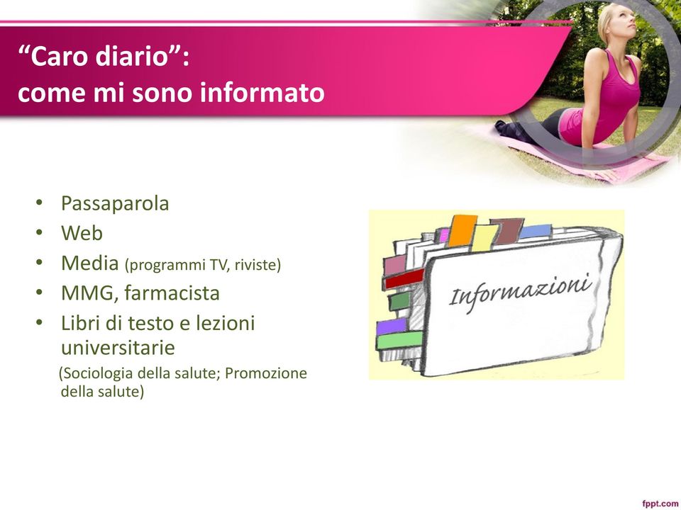 MMG, farmacista Libri di testo e lezioni