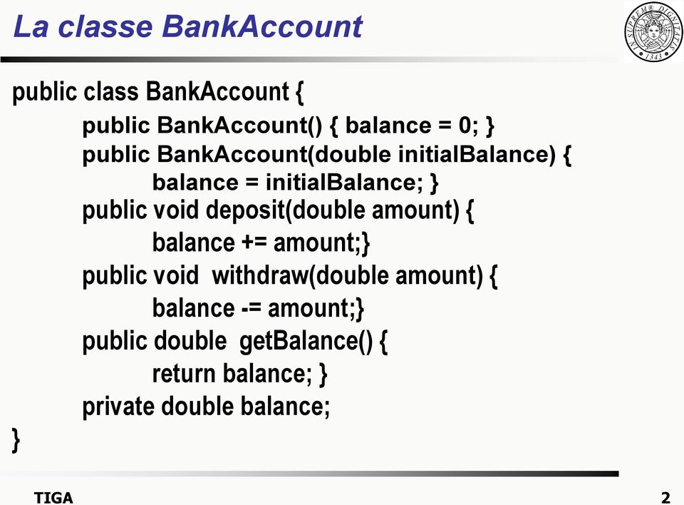 deposit(double amount) { balance += amount; public void withdraw(double amount) {