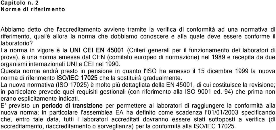 essere conforme il laboratorio?