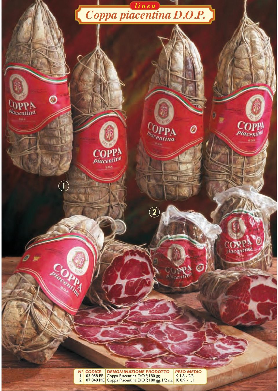 03 058 PF Coppa Piacentina D.O.P, 180 gg.