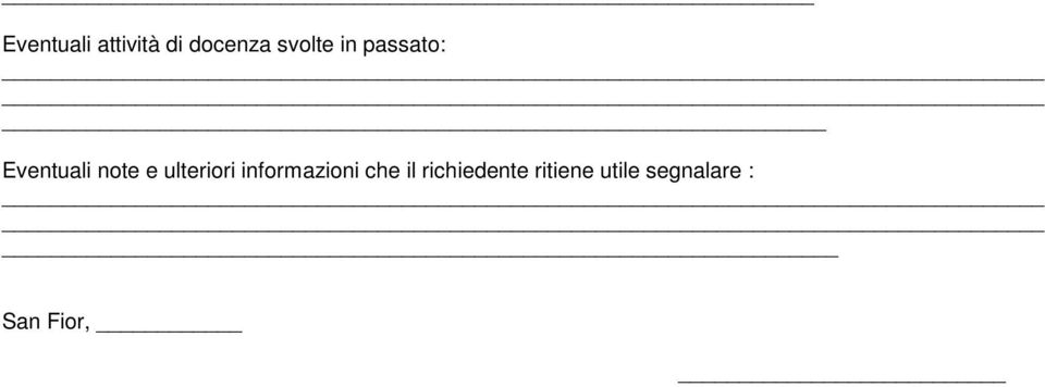 ulteriori informazioni che il