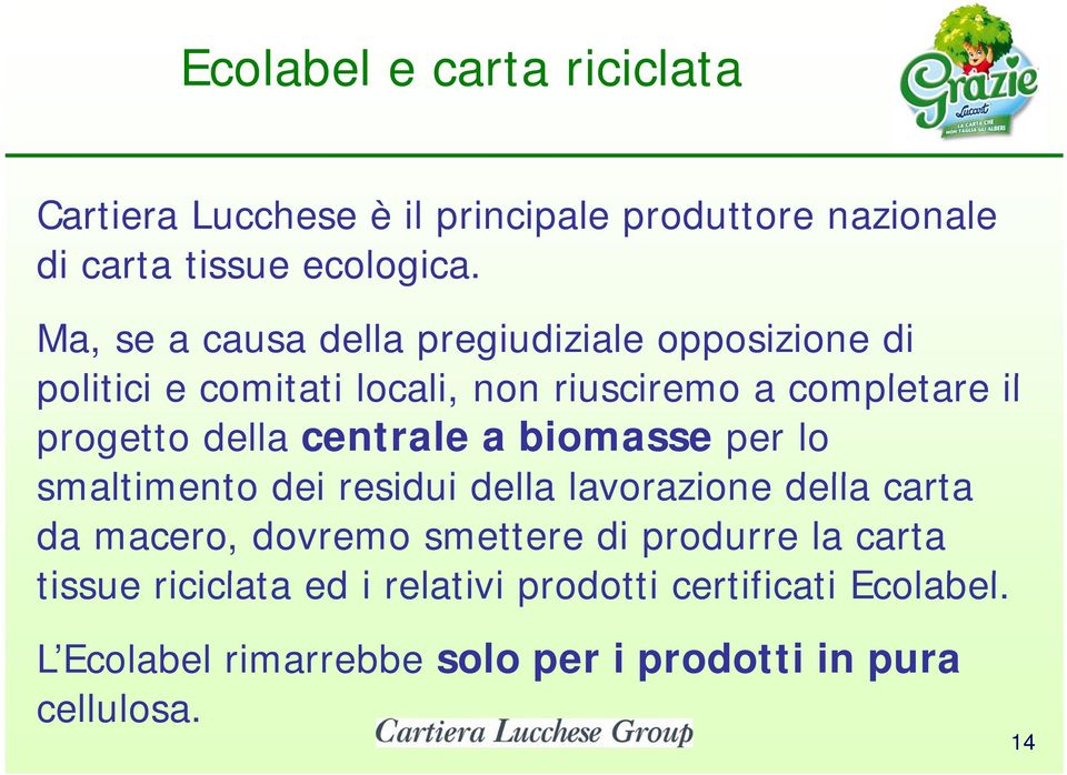 progetto della centrale a biomasse per lo smaltimento t dei residui i della lavorazione della carta da macero, dovremo