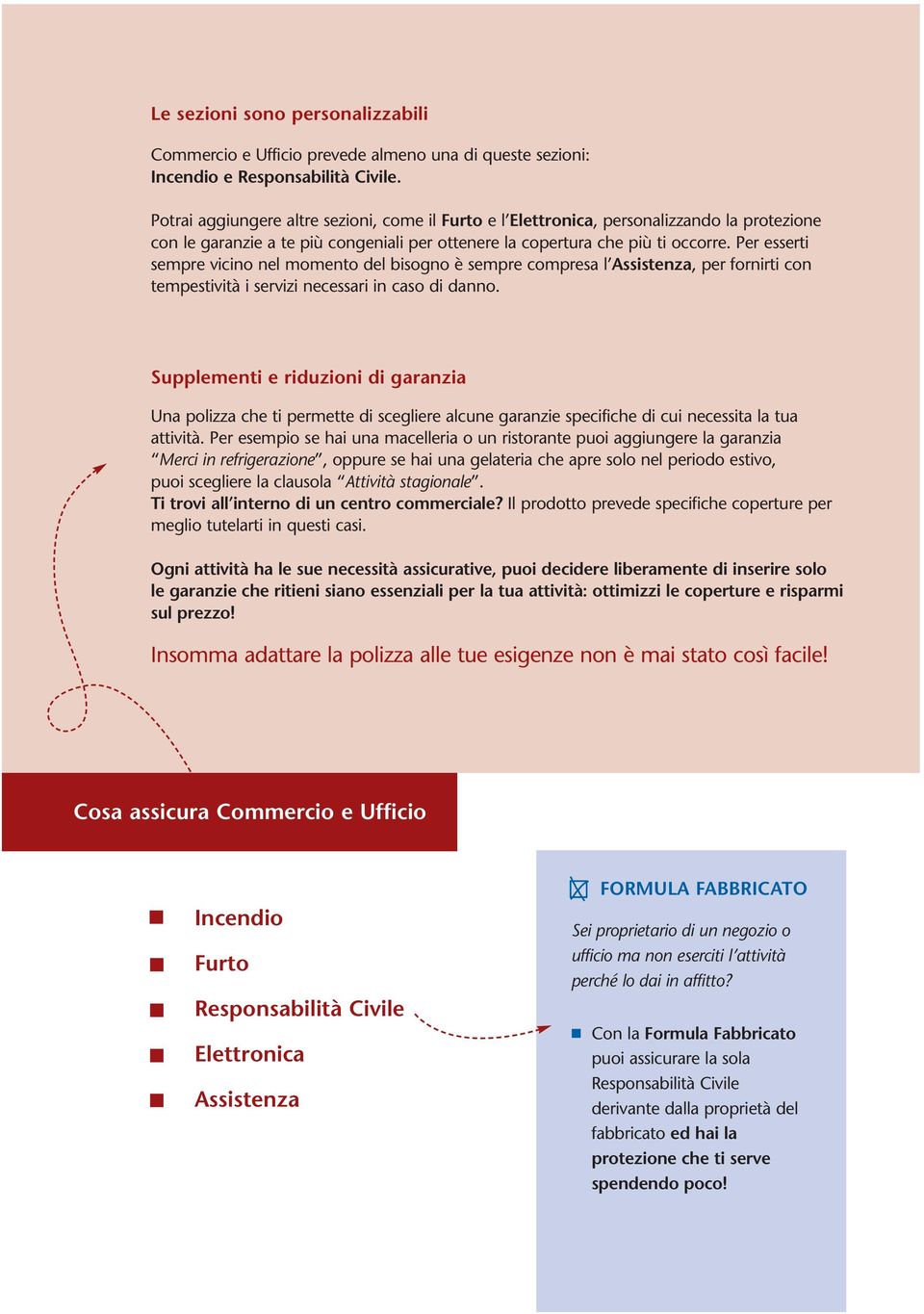 Per esserti sempre vicino nel momento del bisogno è sempre compresa l Assistenza, per fornirti con tempestività i servizi necessari in caso di danno.