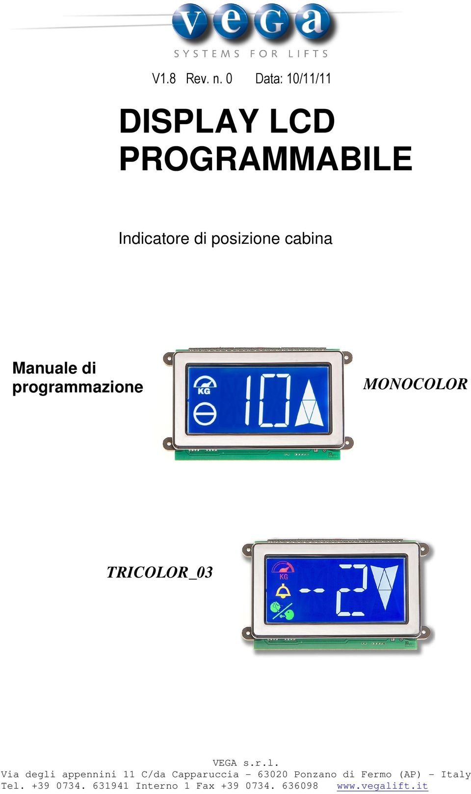 PROGRAMMABILE Indicatore di