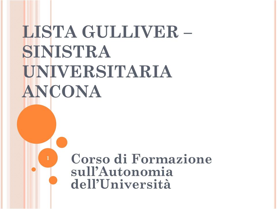 Corso di Formazione sull