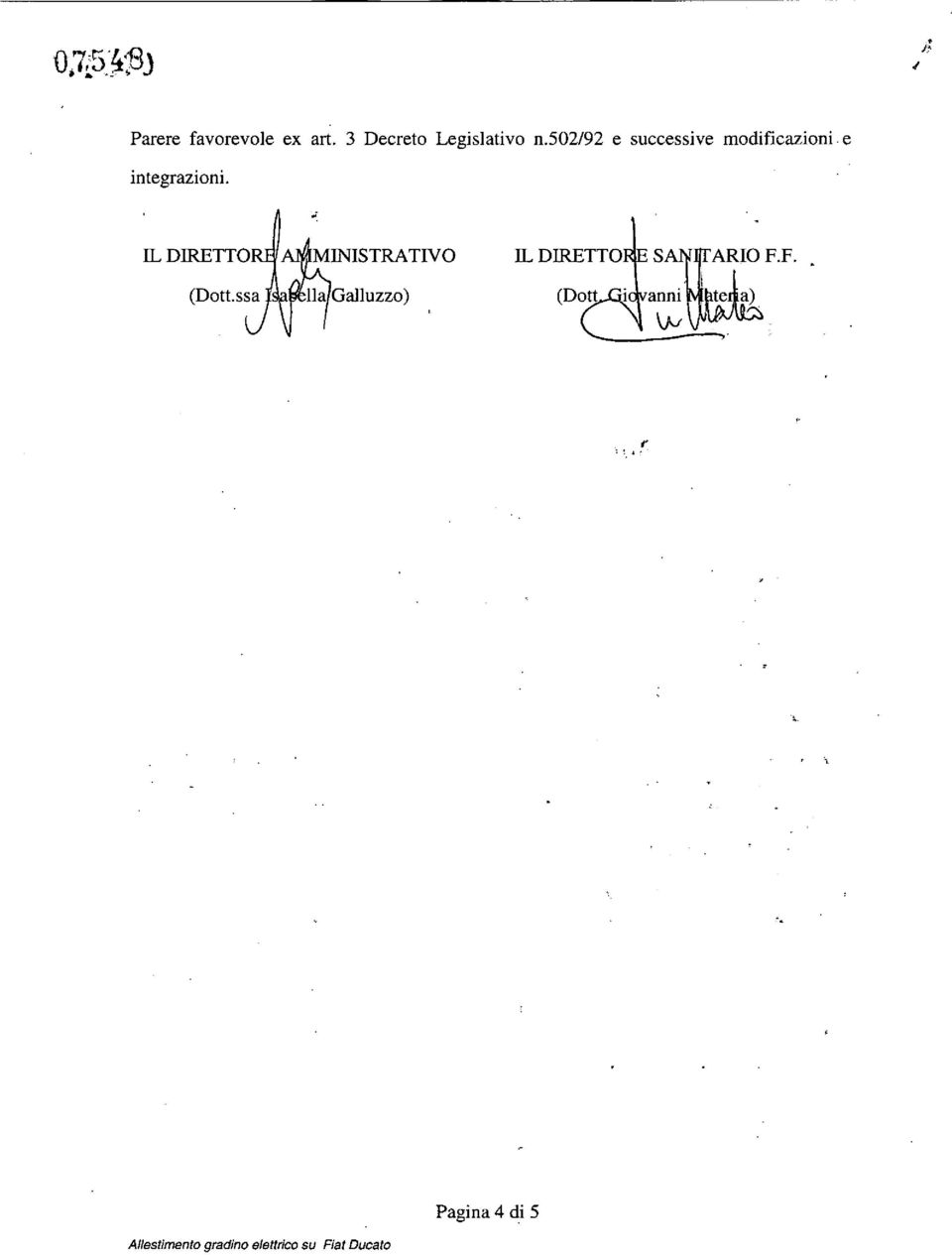 502/92 e successive modificazioni. e integrazioni.