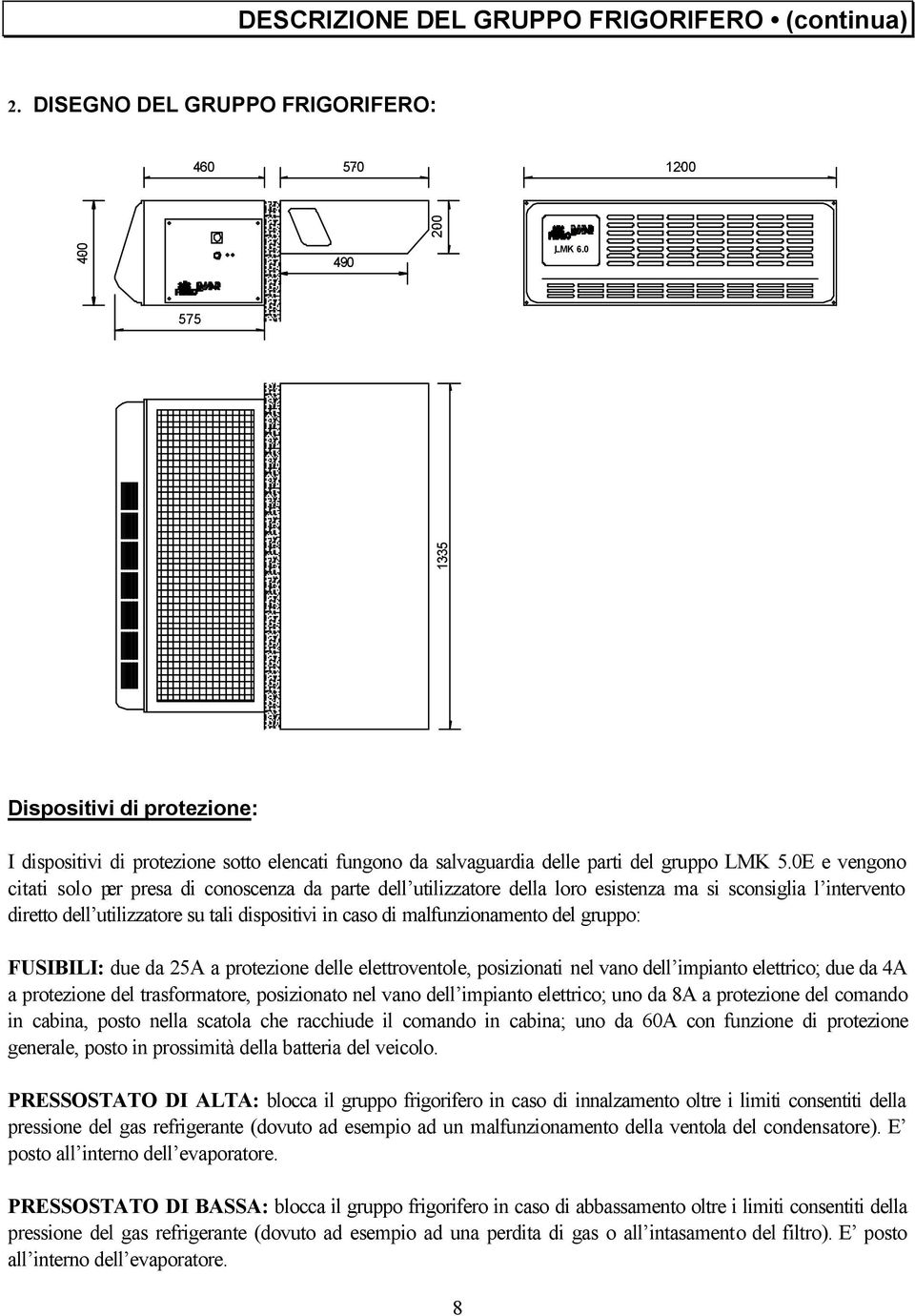 0E e vengono citati solo per presa di conoscenza da parte dell utilizzatore della loro esistenza ma si sconsiglia l intervento diretto dell utilizzatore su tali dispositivi in caso di