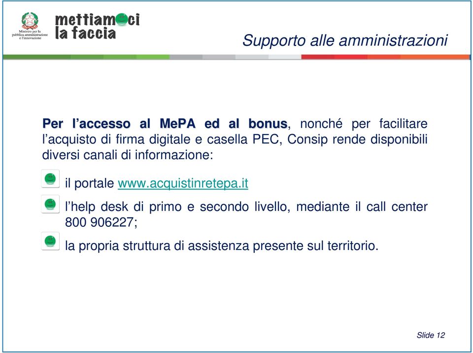 informazione: il portale www.acquistinretepa.