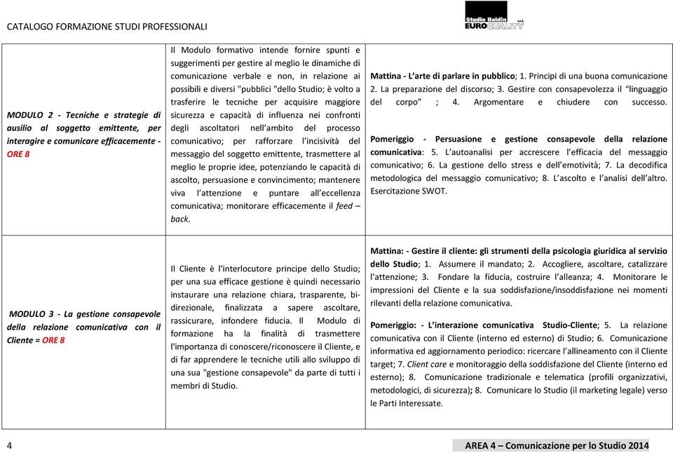 confronti degli ascoltatori nell ambito del processo comunicativo; per rafforzare l incisività del messaggio del soggetto emittente, trasmettere al meglio le proprie idee, potenziando le capacità di