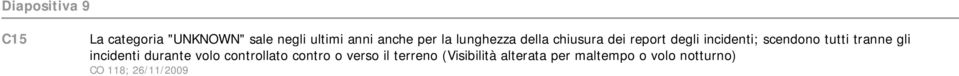 tutti tranne gli incidenti durante volo controllato contro o verso il