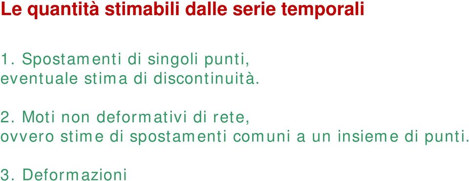 discontinuità. 2.