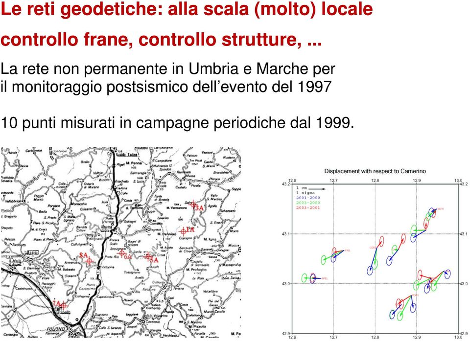 .. La rete non permanente in Umbria e Marche per il