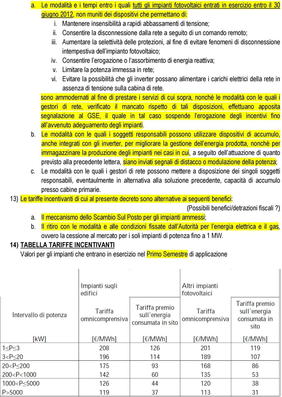 Aumentare la selettività delle protezioni, al fine di evitare fenomeni di disconnessione intempestiva dell impianto fotovoltaico; iv. Consentire l erogazione o l assorbimento di energia reattiva; v.