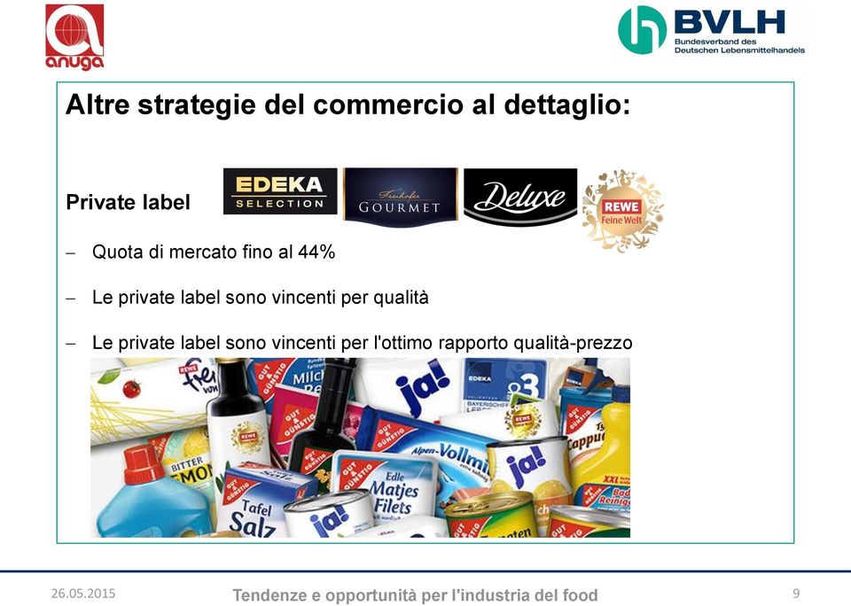 qualità Le private label sono vincenti per l'ottimo rapporto