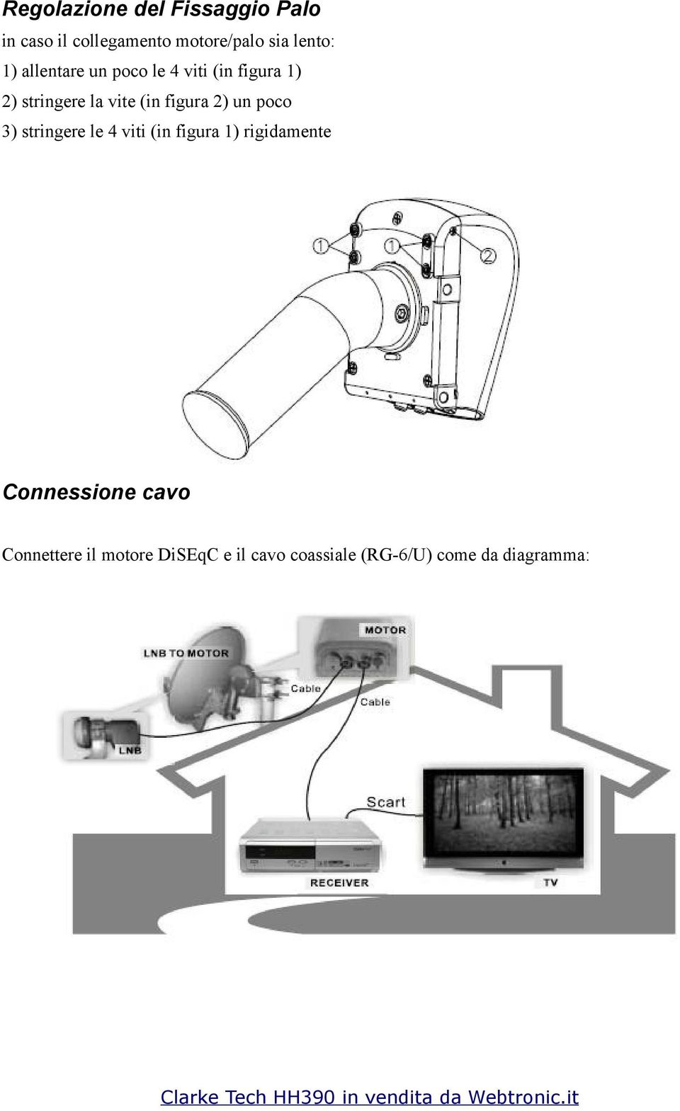 figura 2) un poco 3) stringere le 4 viti (in figura 1) rigidamente