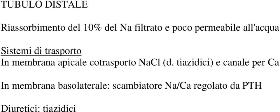 cotrasporto NaCl (d.