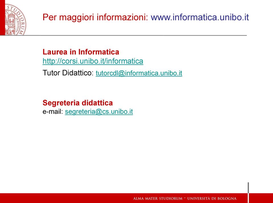 it/informatica Tutor Didattico: