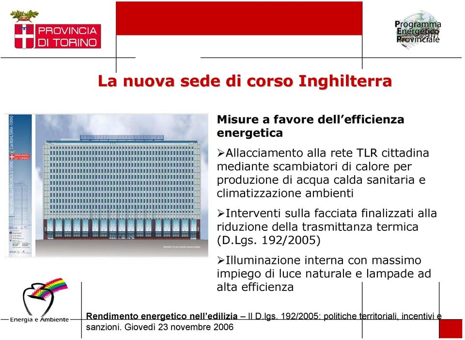 climatizzazione ambienti Interventi sulla facciata finalizzati alla riduzione della trasmittanza