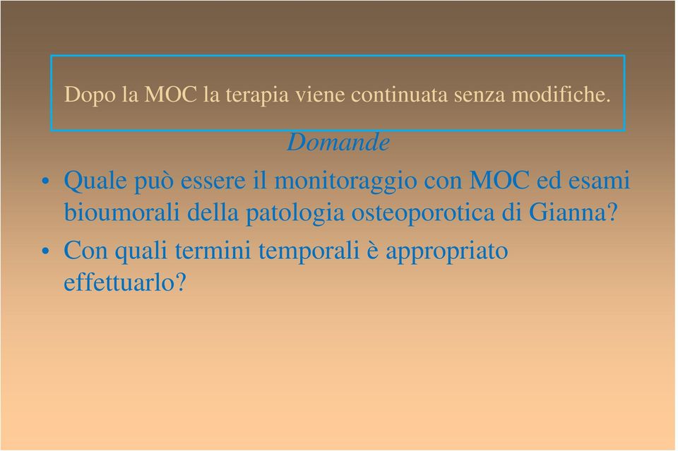 esami bioumorali della patologia osteoporotica di