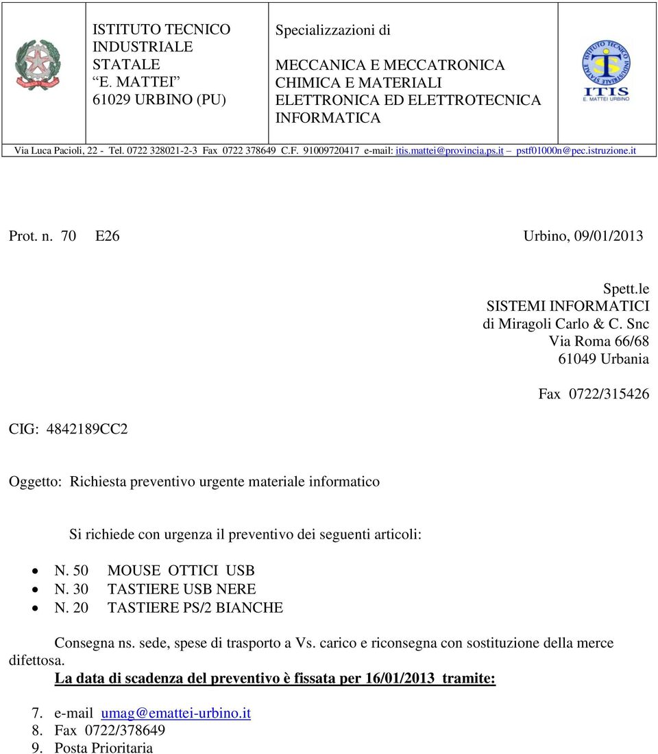 le SISTEMI INFORMATICI di Miragoli Carlo & C.