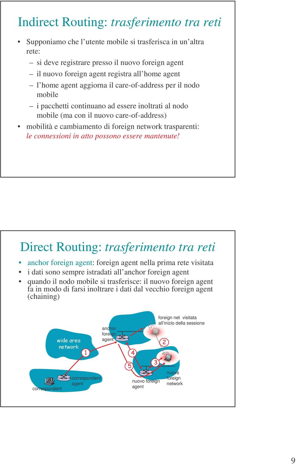 trasparenti: le connessioni in atto possono essere mantenute!