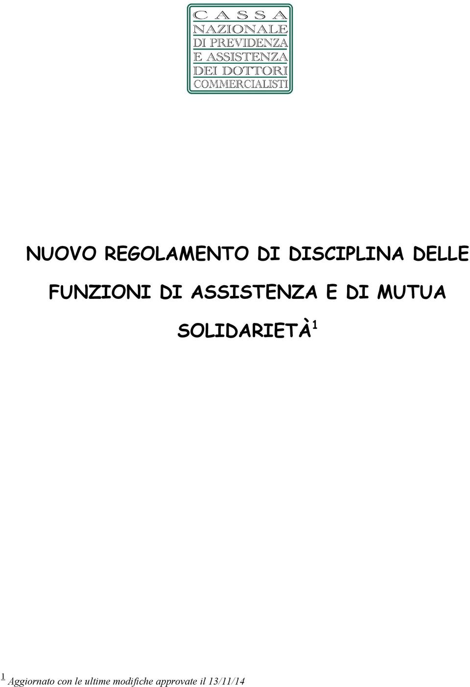 MUTUA SOLIDARIETÀ 1 1 Aggiornato