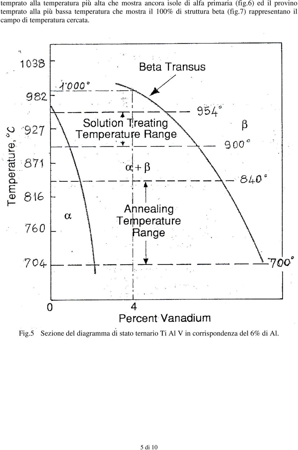 struttura beta (fig.7) rappresentano il campo di temperatura cercata. Fig.