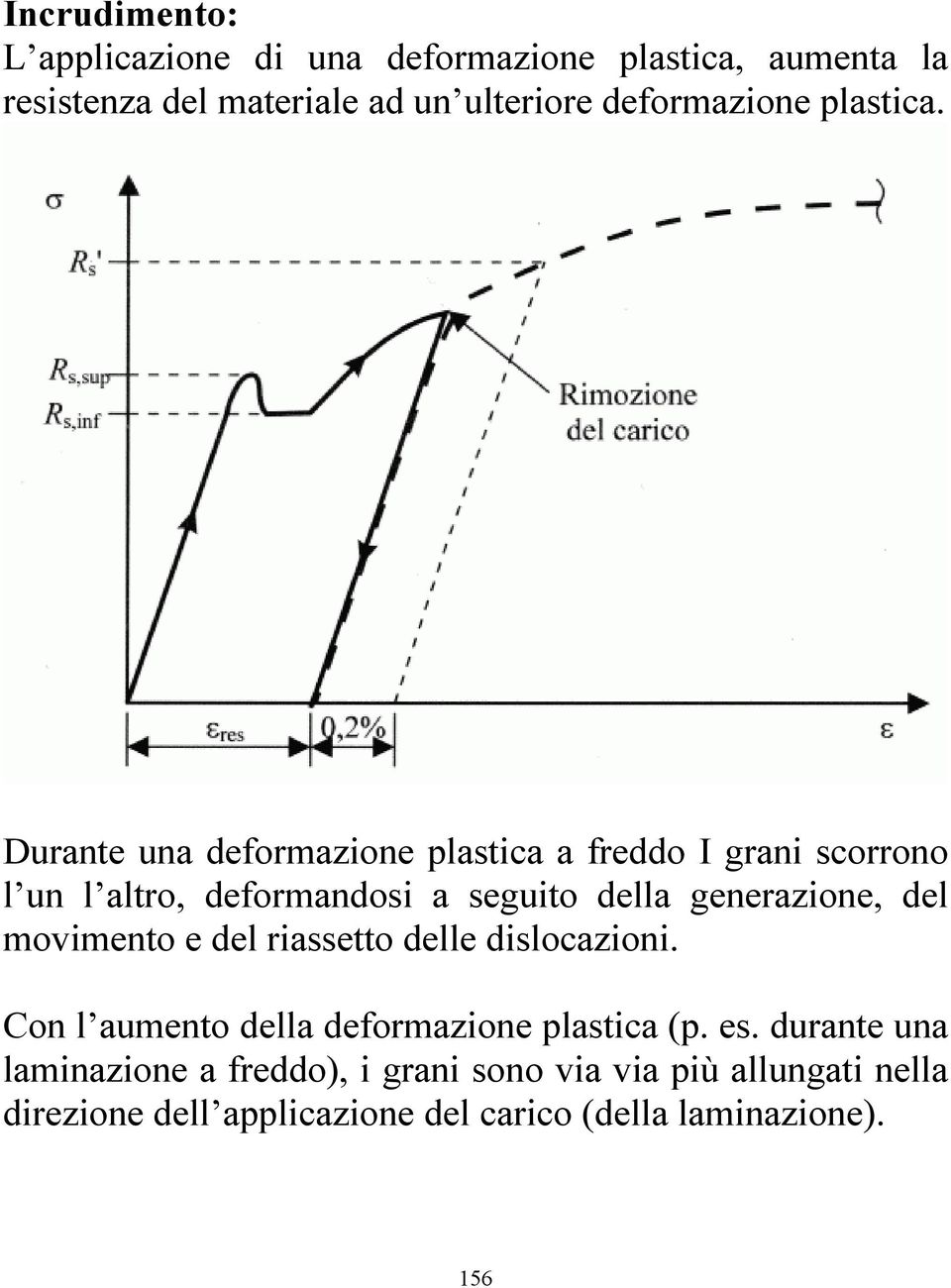 Durante una deformazione plastica a freddo I grani scorrono l un l altro, deformandosi a seguito della generazione, del