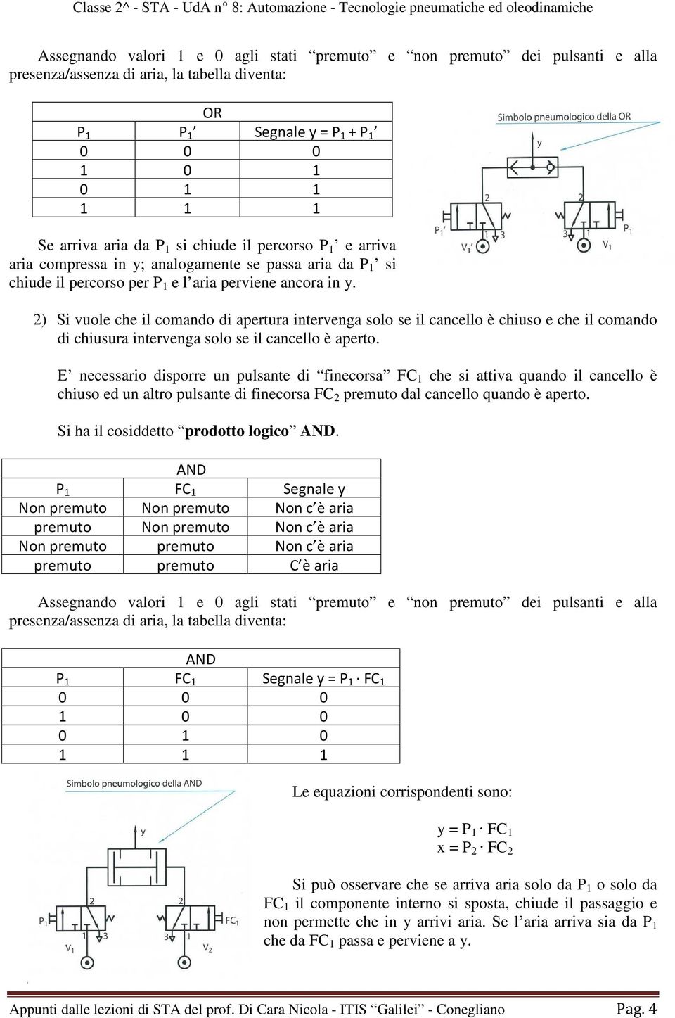 2) Si vuole che il comando di apertura intervenga solo se il cancello è chiuso e che il comando di chiusura intervenga solo se il cancello è aperto.