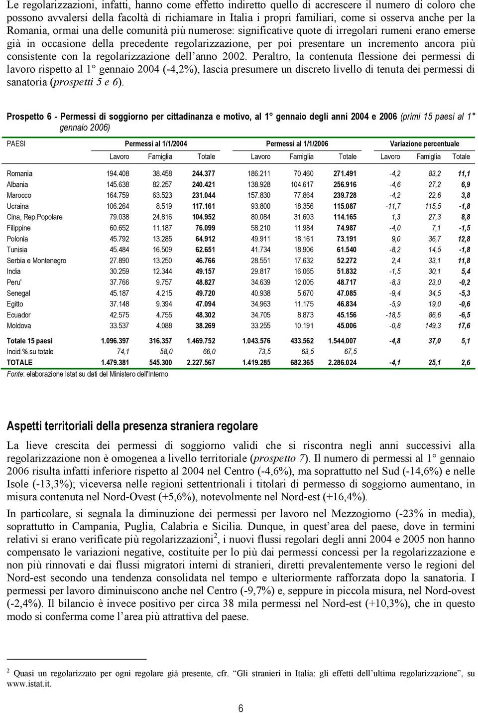 consistente con la regolarizzazione dell anno 2002.