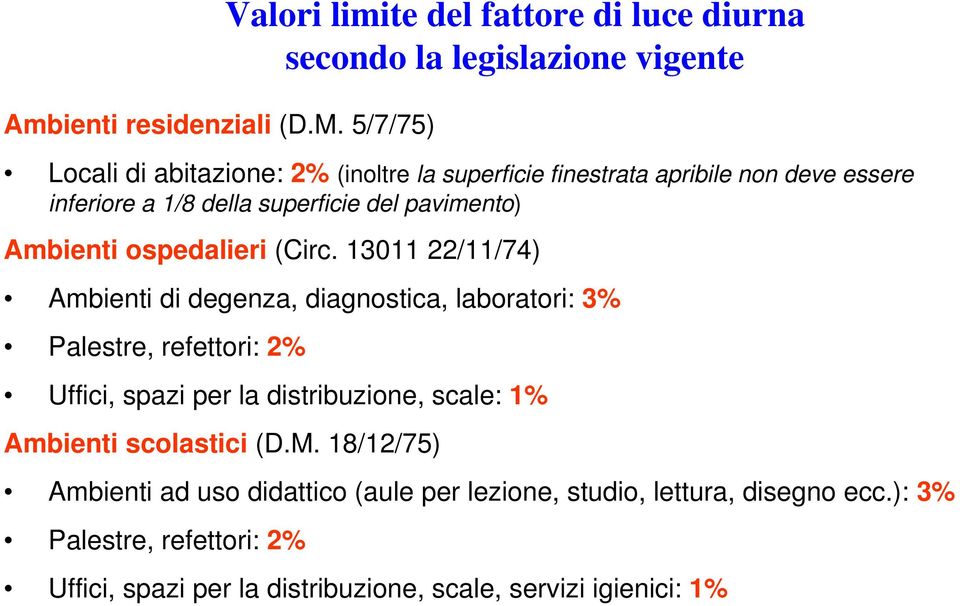 ospedalieri (Circ.