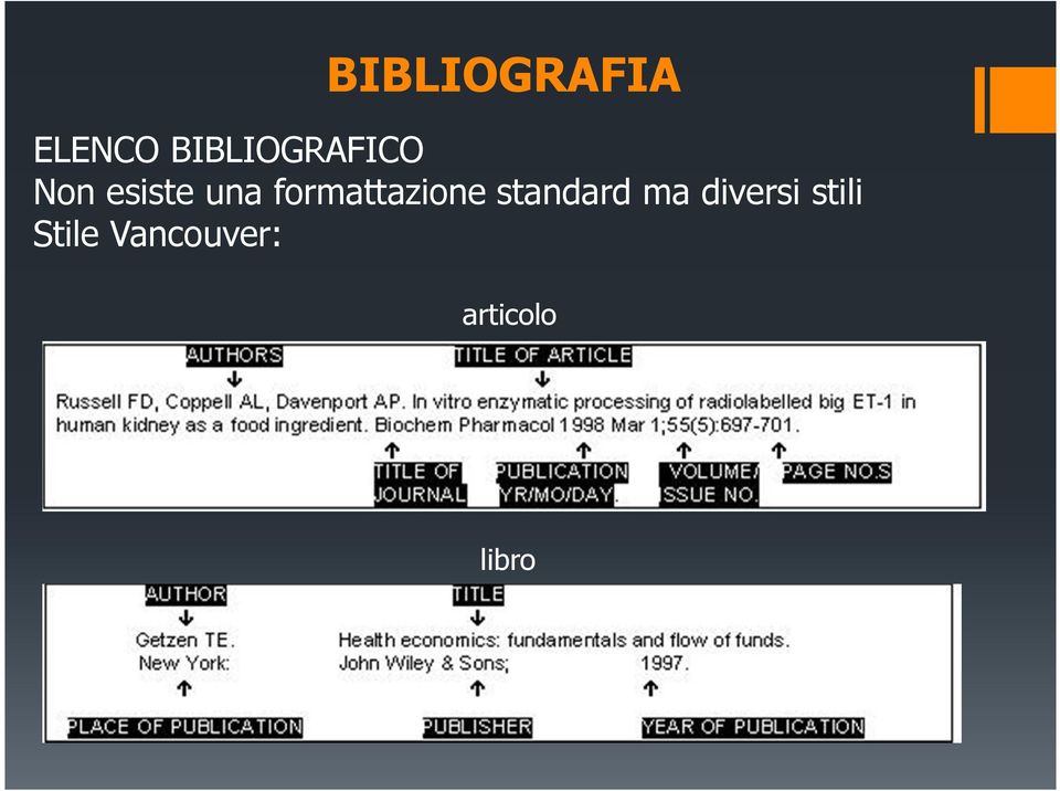 formattazione standard ma