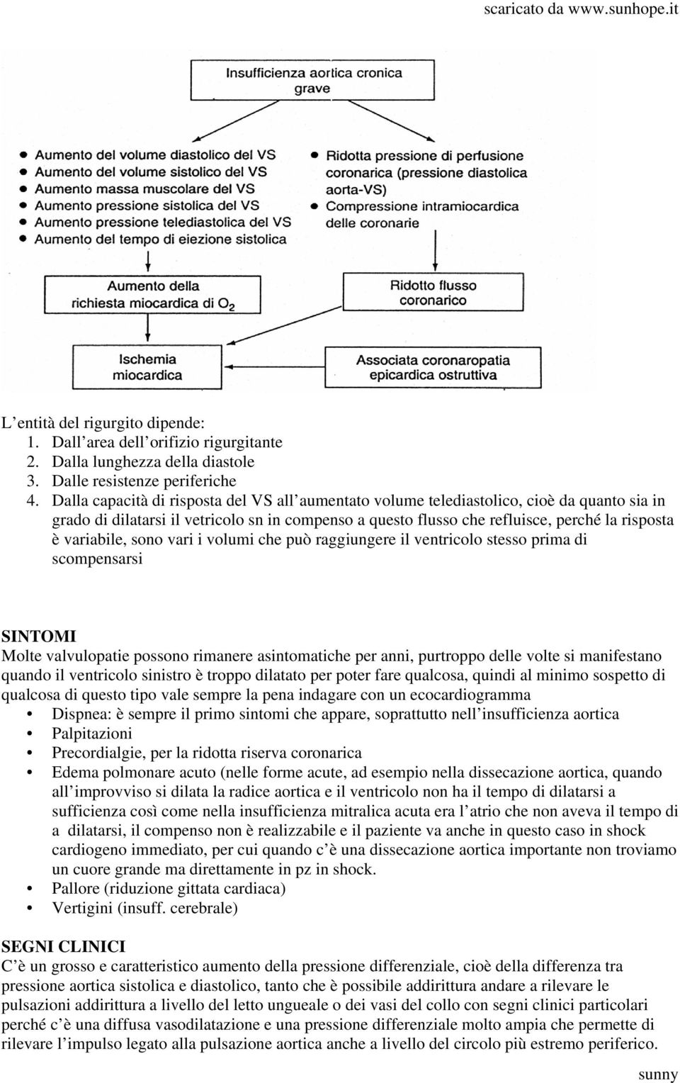 variabile, sono vari i volumi che può raggiungere il ventricolo stesso prima di scompensarsi SINTOMI Molte valvulopatie possono rimanere asintomatiche per anni, purtroppo delle volte si manifestano