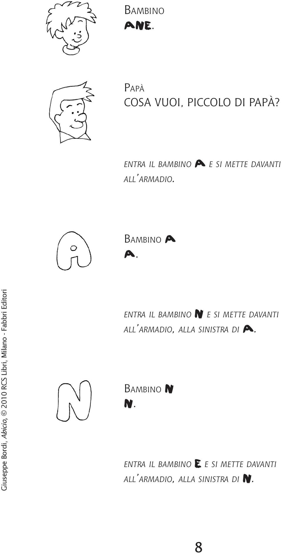 entra il bambino N e si mette davanti all armadio, alla sinistra