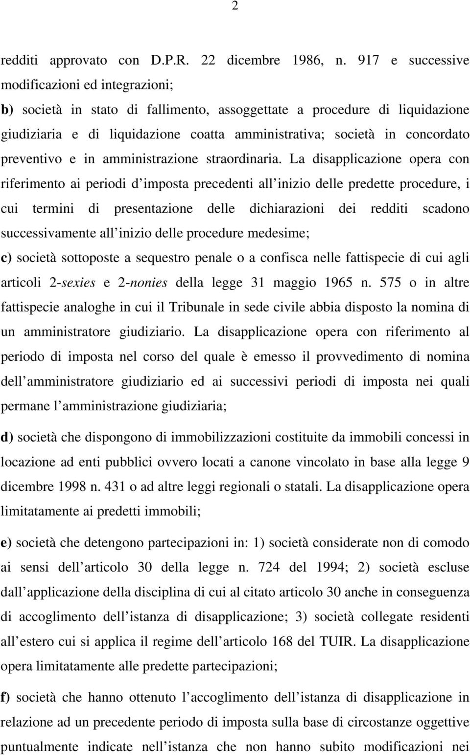 preventivo e in amministrazione straordinaria.