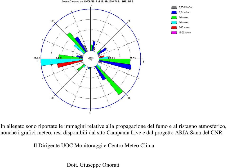 disponibili dal sito Campania Live e dal progetto ARIA Sana del CNR.