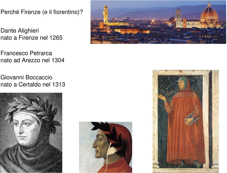 Francesco Petrarca nato ad Arezzo nel