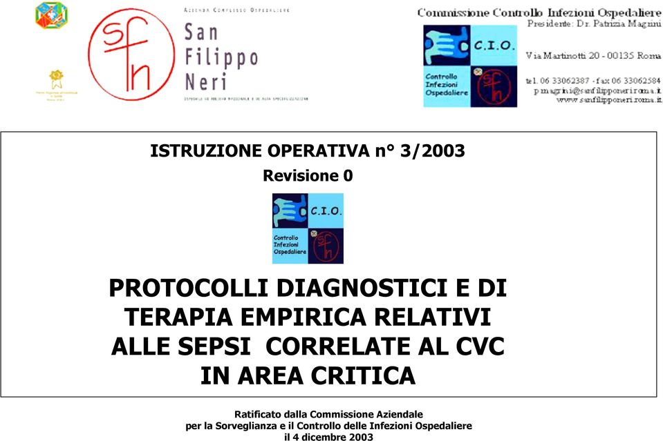 AREA CRITICA Ratificato dalla Commissione Aziendale per la