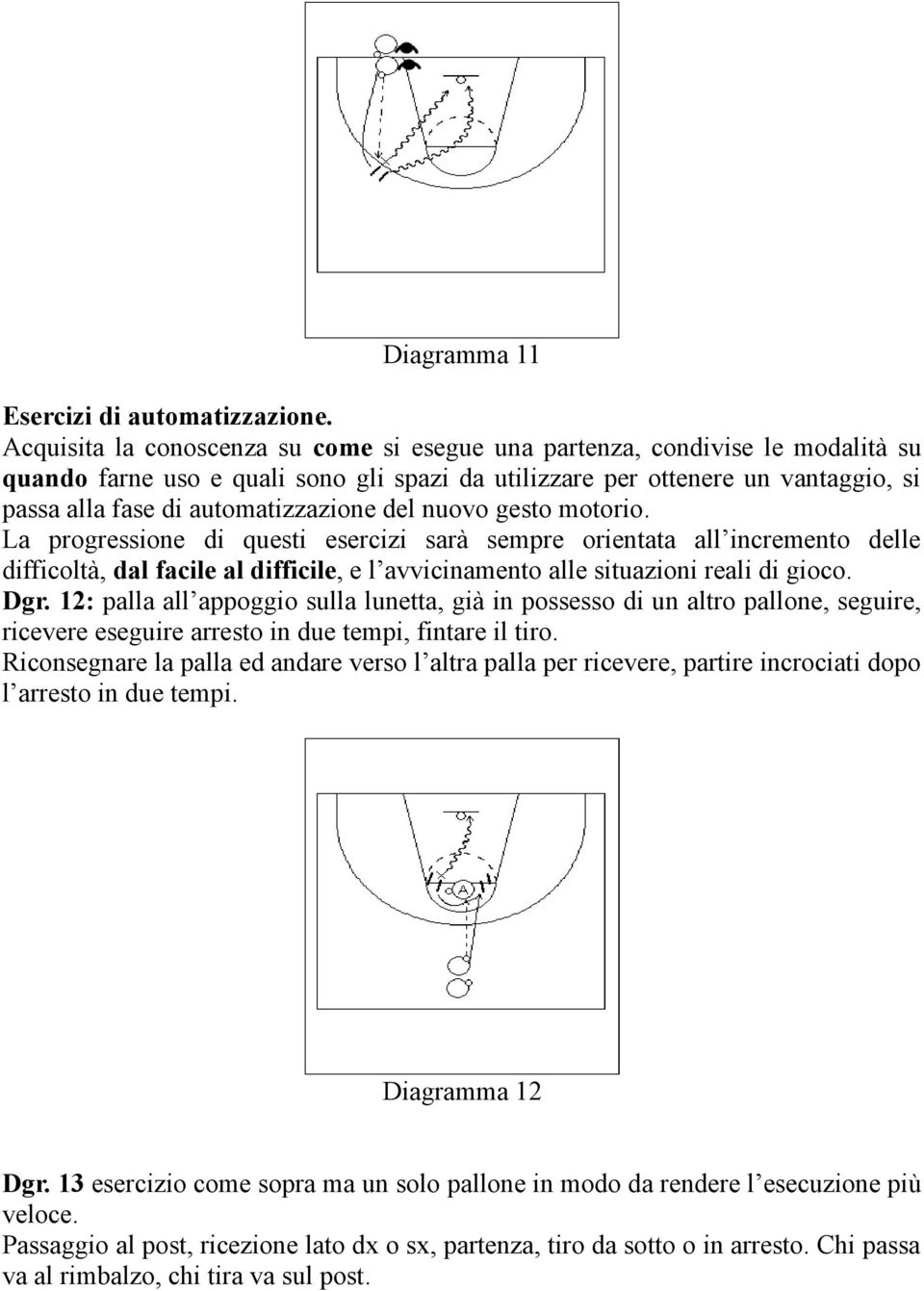 automatizzazione del nuovo gesto motorio.