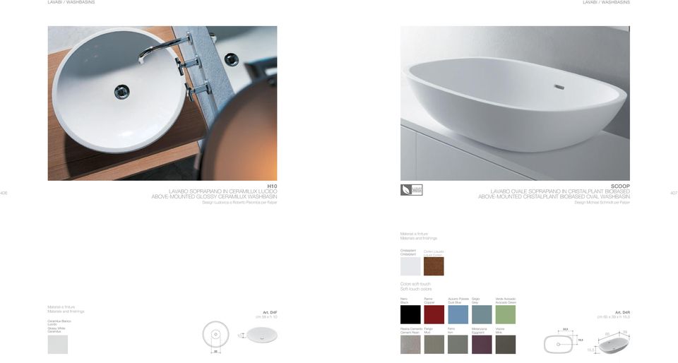 Liquido Liquid Corten Colori soft-touch Soft-touch colors Bianco Lucido Glossy White 10 Art.