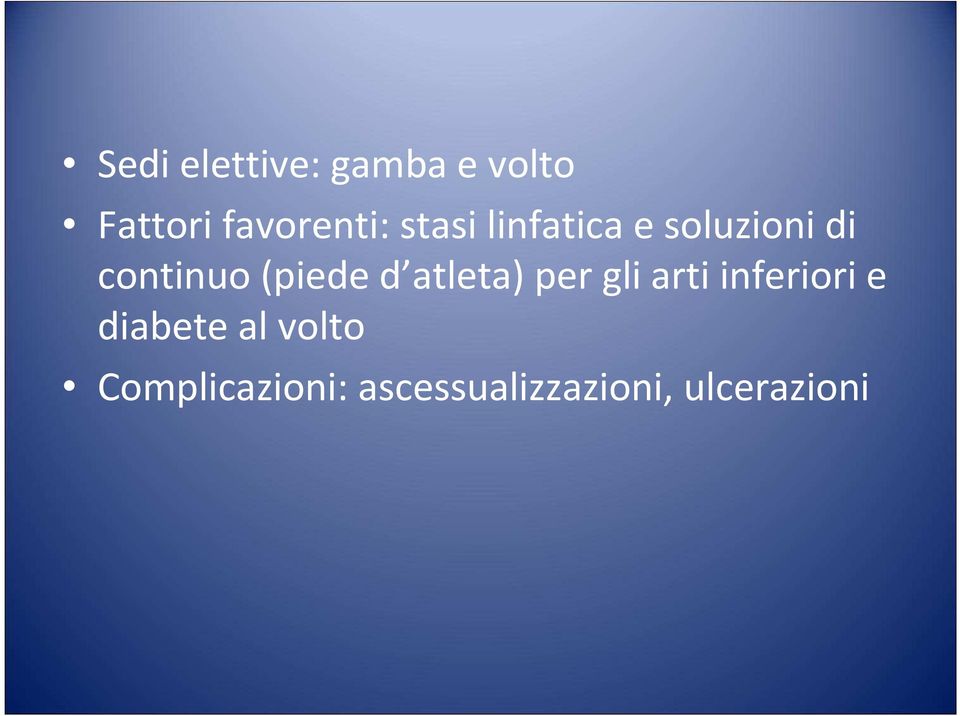 atleta) per gli arti inferiori e diabete al