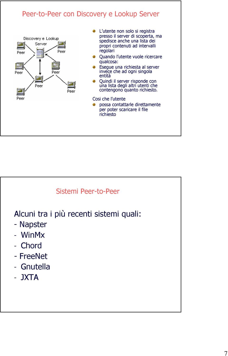 Quindi il server risponde con una lista degli altri utenti che contengono quanto richiesto.