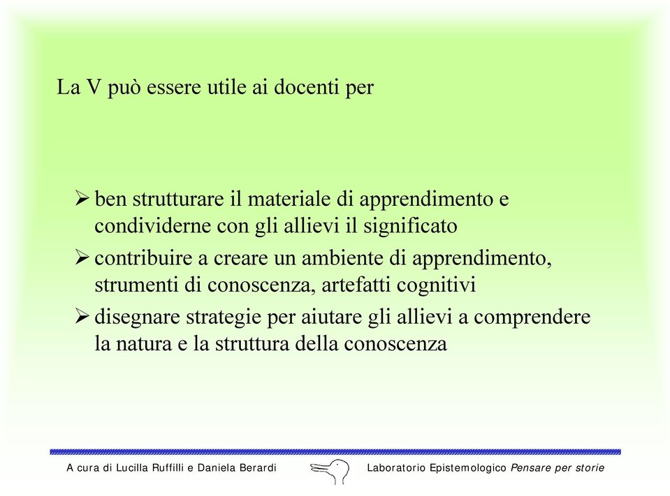 un ambiente di apprendimento, strumenti di conoscenza, artefatti cognitivi