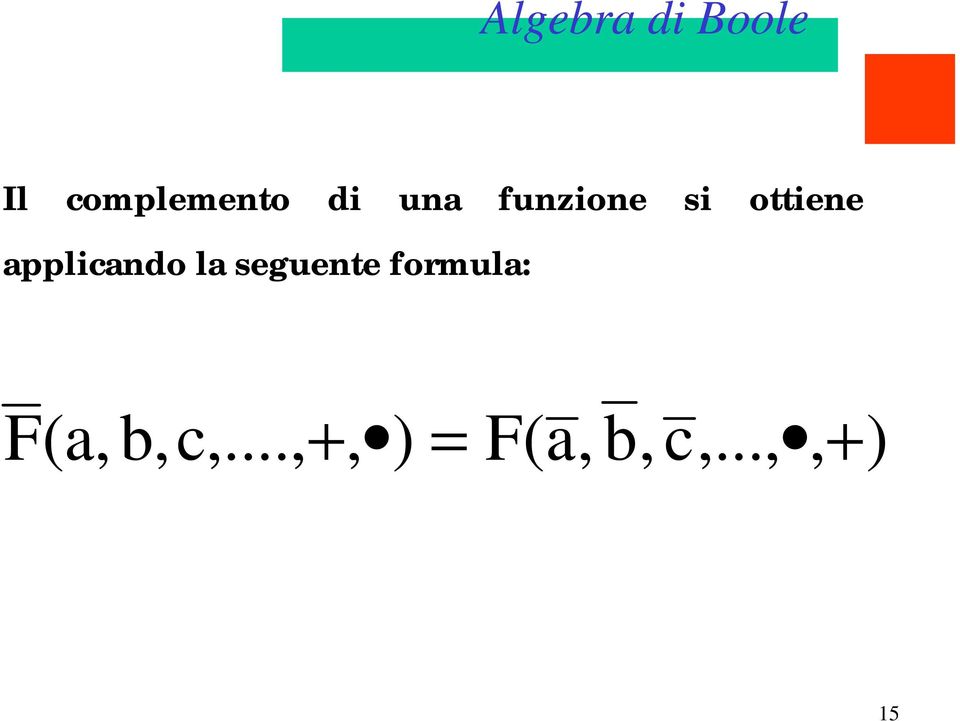 applicando la seguente formula: F