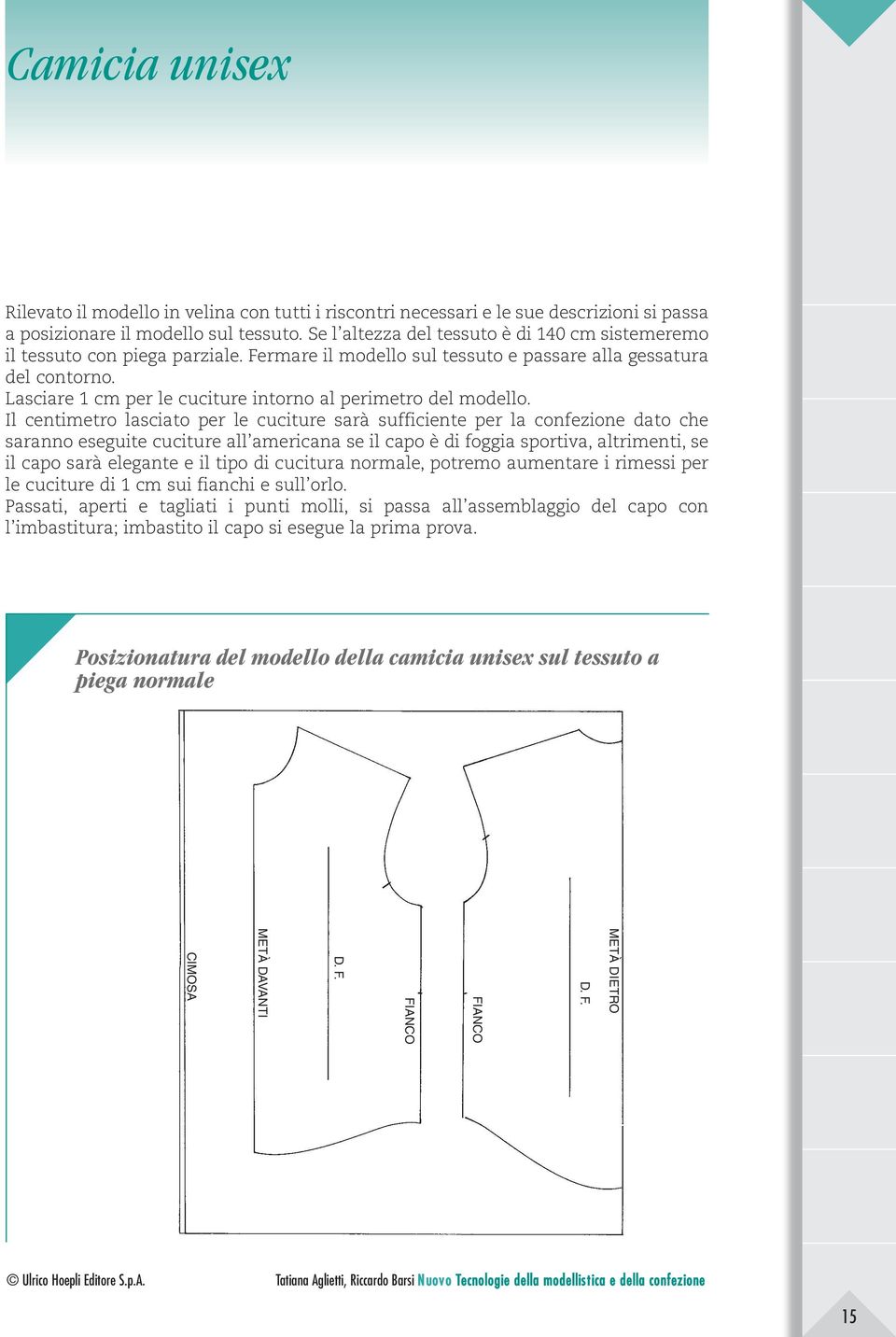 Lasciare 1 cm per le cuciture intorno al perimetro del modello.